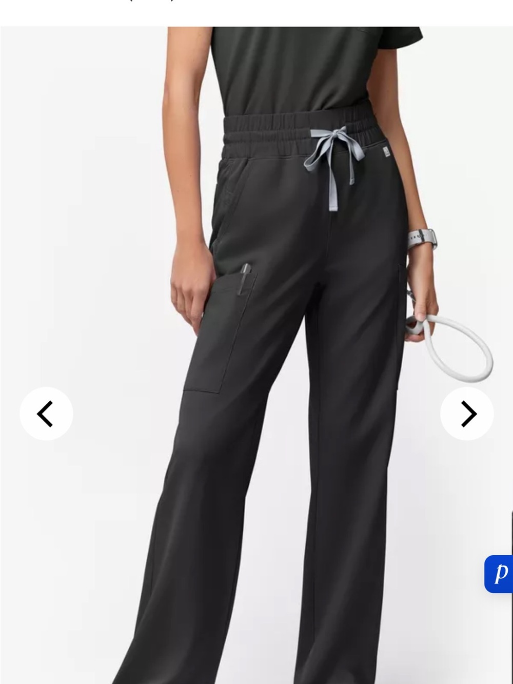 Resurge Black High waisted Scrub pants